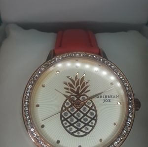 caribbean joe pineapple men's watch